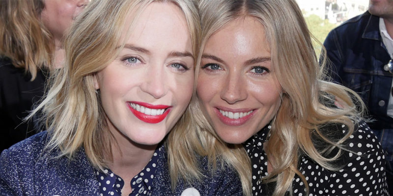 Emily Blunt and Sienna Miller at the Michael Kors Show at the NYFW