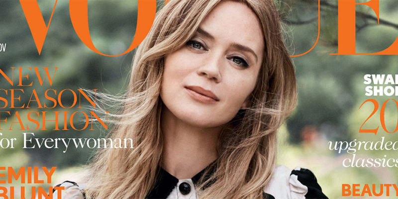 Emily Blunt covers Vogue UK November “The Real Issue”